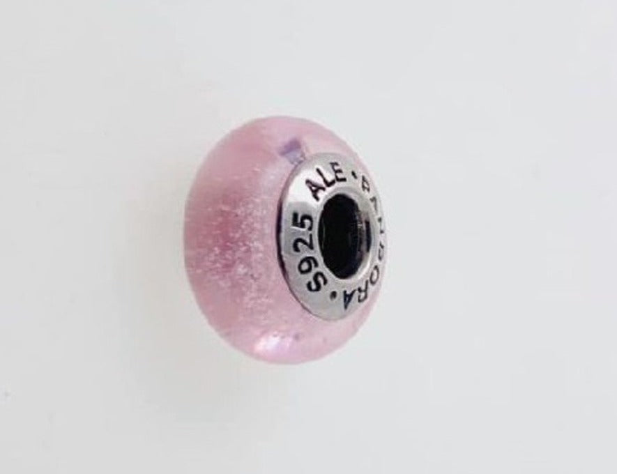 PCHARM1730 CRISTAL DE MURANO COLOR ROSADO