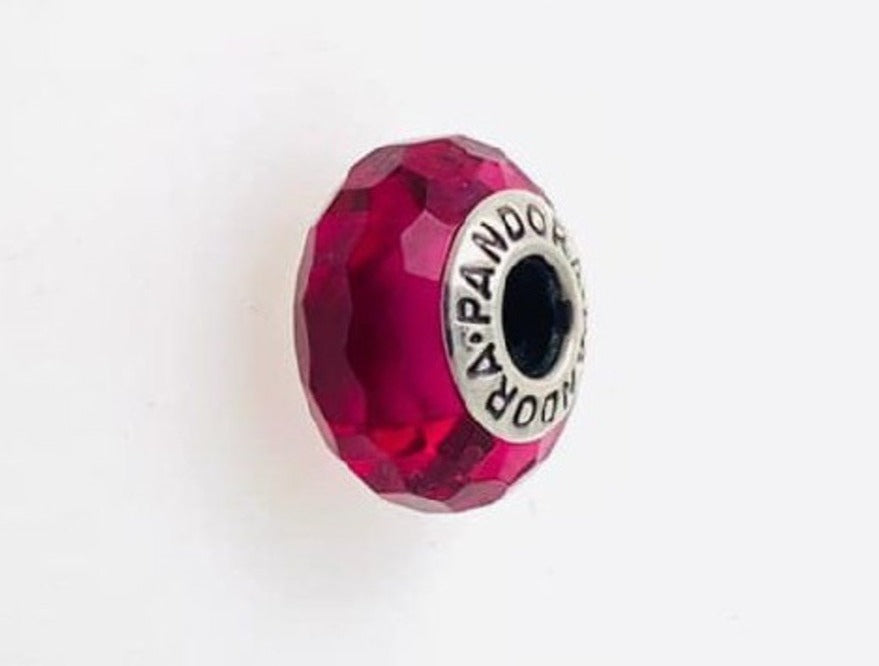 PCHARM1733 CRISTAL DE MURANO COLOR ROJO