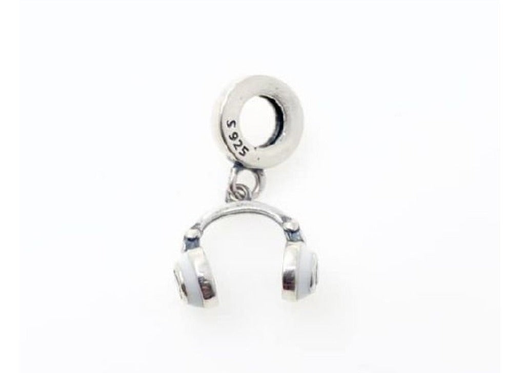 PCHARM1745 COLGANTE AURICULARES BLANCOS