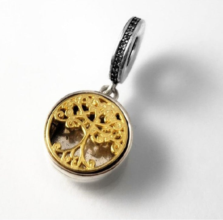 PCHARM2014 COLGANTE DEL ARBOL DE LA VIDA COLOR DORADO