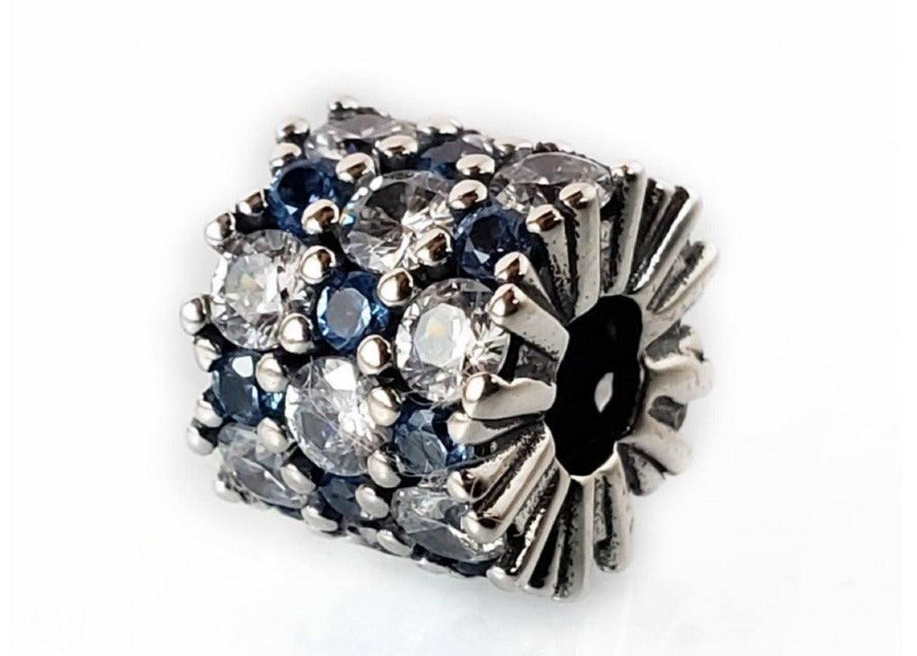 PCHARM2095 SEPARADOR CON CIRCONES AZULES Y TRANSPARENTES