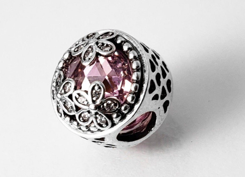 PCHARM2114 CIRCULAR CON CIRCON ROSA Y FLORES