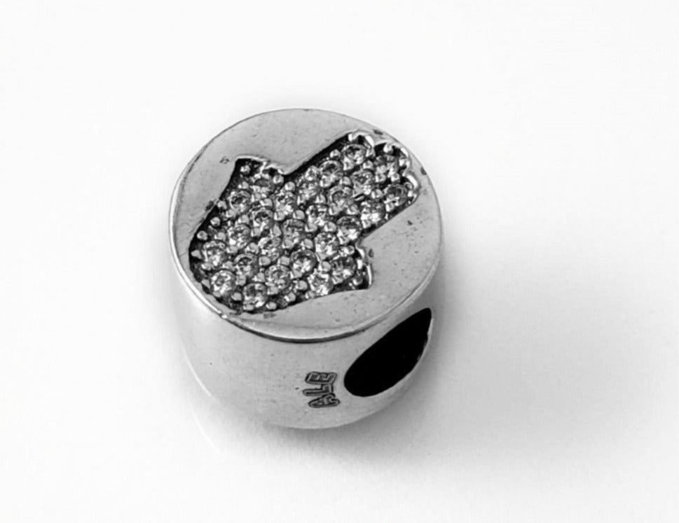 PCHARM2220 MANO DE FATIMA CON CIRCONES TRANSPARENTES