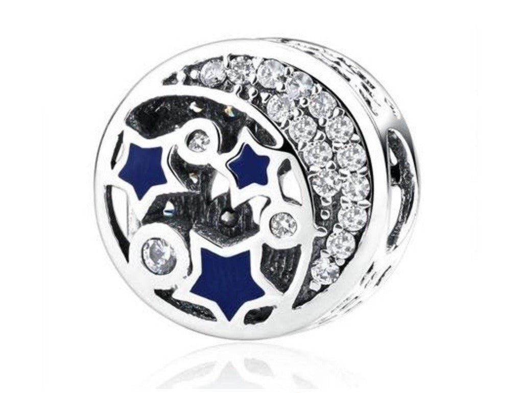 PCHARM 2229 CIRCULAR DE LUNA CRECIENTE Y ESTRELLAS