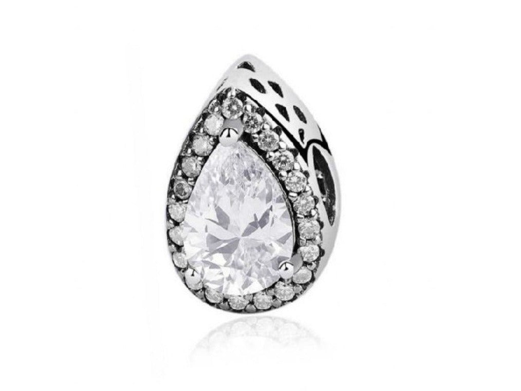 PCHARM2243 DIAMANTE EN FORMA DE GOTA CON CIRCONES AL REDEDOR