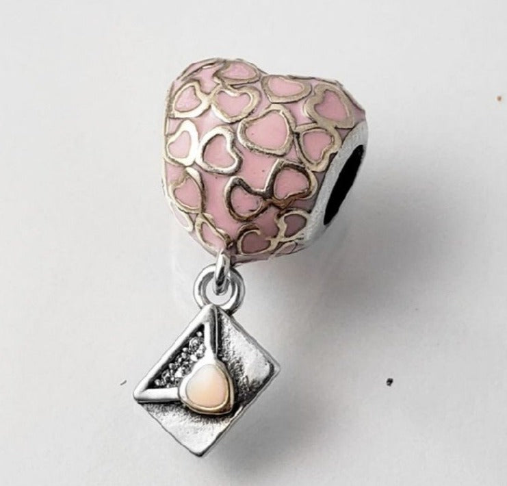 PCHARM2267 COLGANTE DE CORAZON CON CARTA