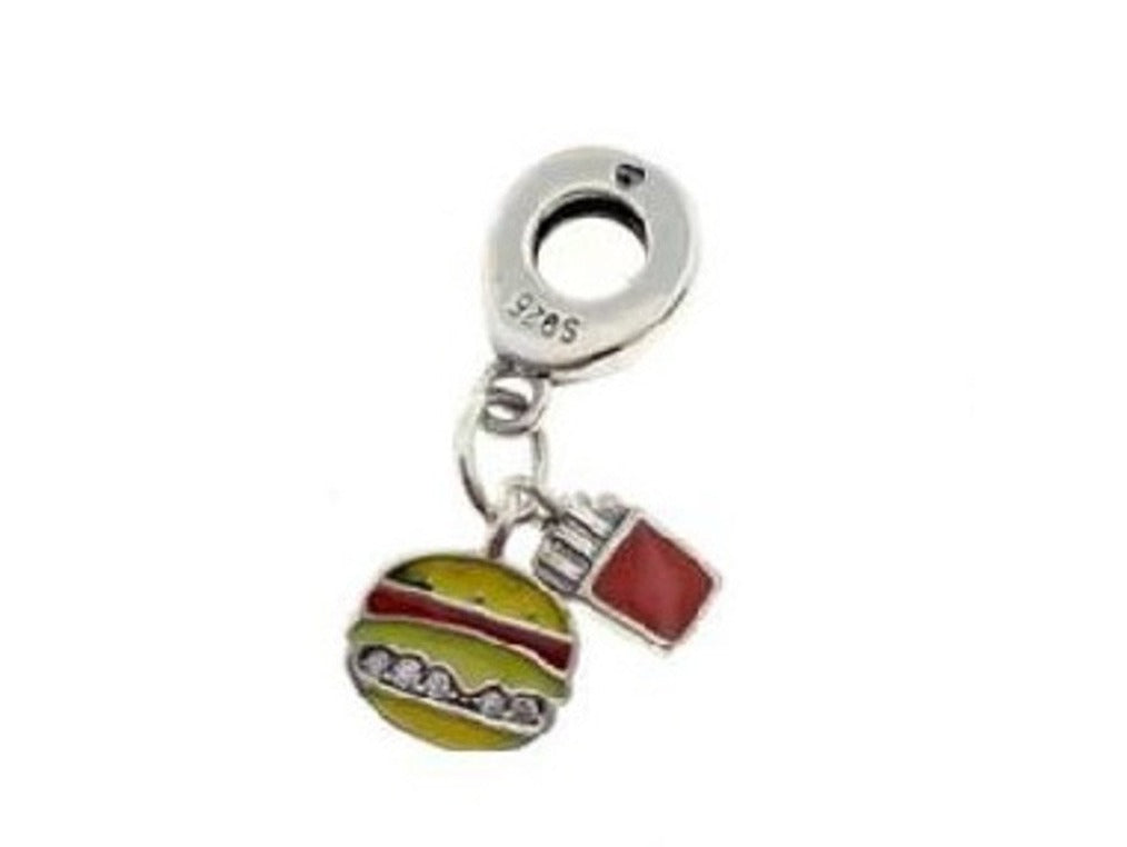 PCHARM2334 COLGANTE DE HAMBURGUESA Y PAPITAS