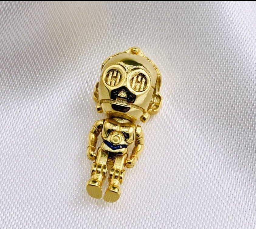 PCHARM2456 COLOR DORADO DE ROBOT DE STAR WARS