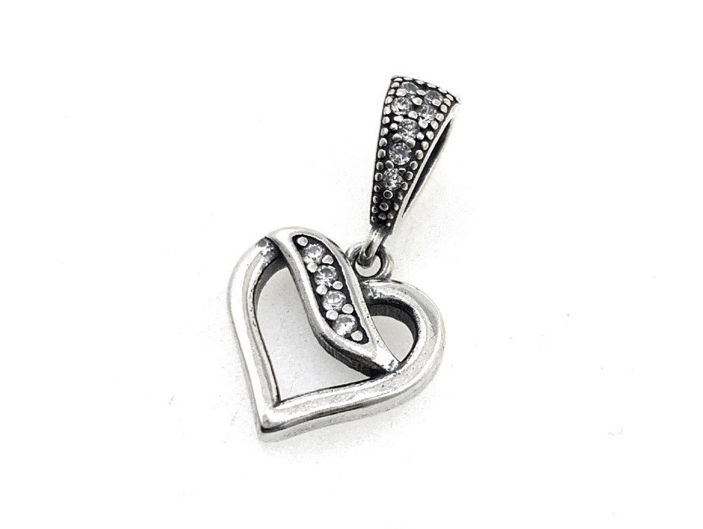 PCHARM2534 COLGANTE DE CORAZON CON CIRCONES