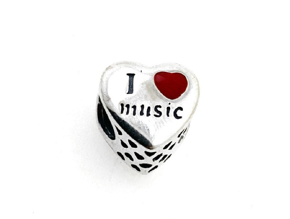 PCHARM2556 CORAZON CON MENSAJE (YO AMO LA MUSICA)