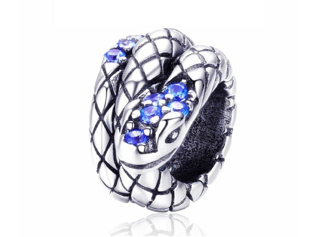 PCHARM2559 SERPIENTE CON CIR4CONES AZULES