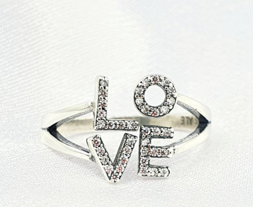 PANI1614 ANILLO CON MENSAJE (AMAR), PLATA 925