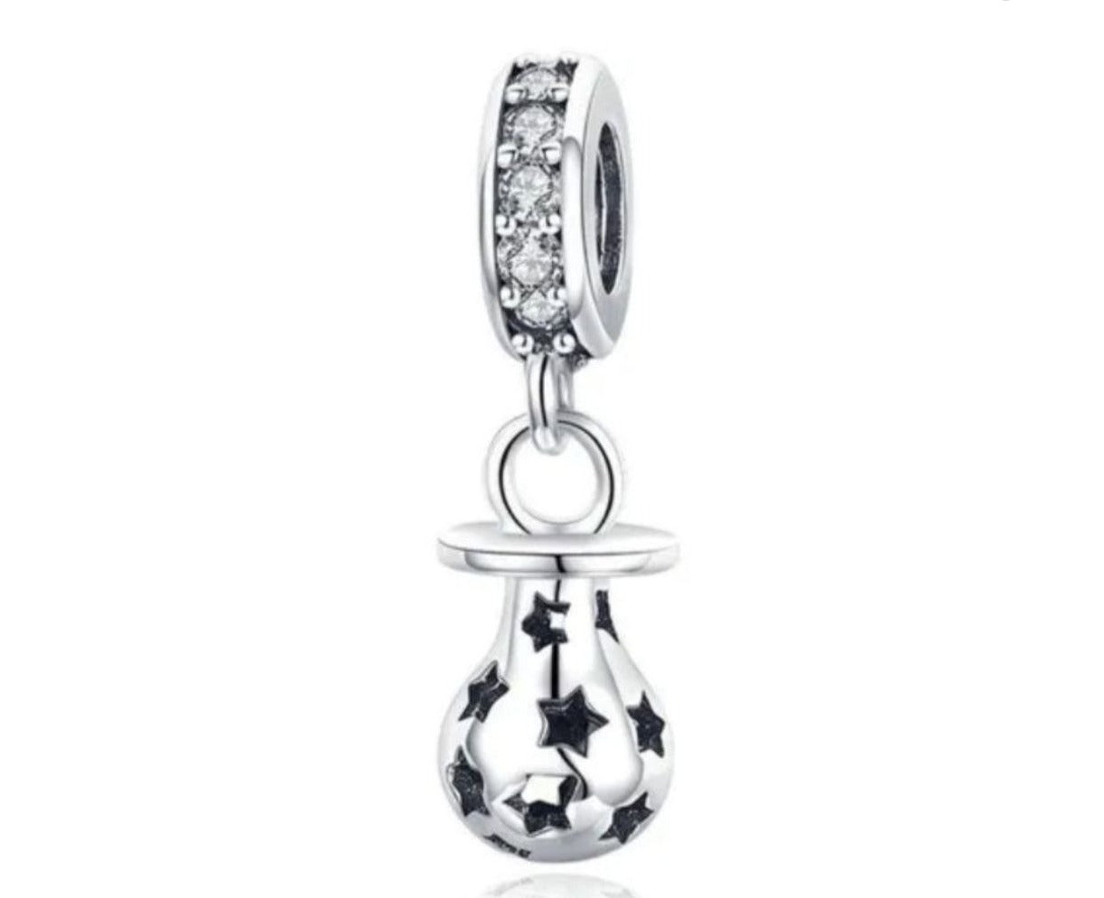 PCHARM2697 COLGANTE CHUPO DE BEBE CON ESTRELLAS