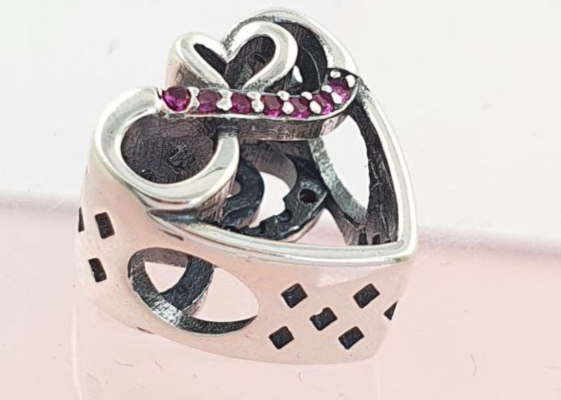 PCHARM2797 CORAZON CON INFINITO EN MEDIO