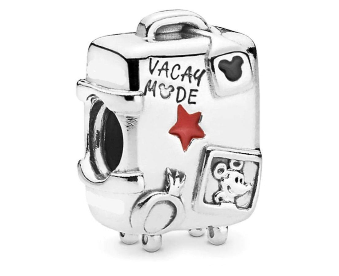 PCHARM2806 MALETA MICKEY MOUSE CON FRASE MODO VACACIONES