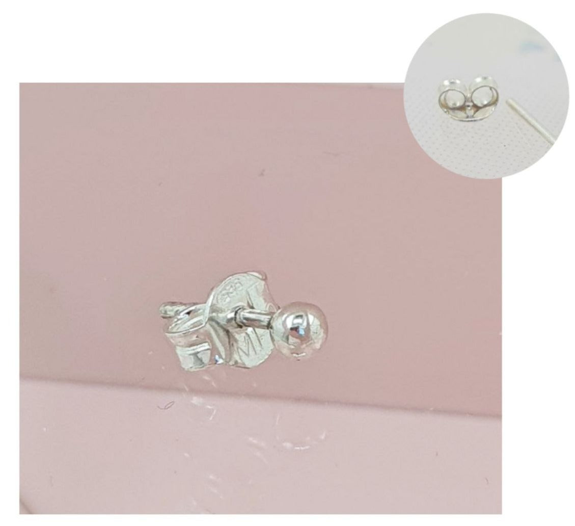 PIERCING DE PLATA 9.25 REDONDO