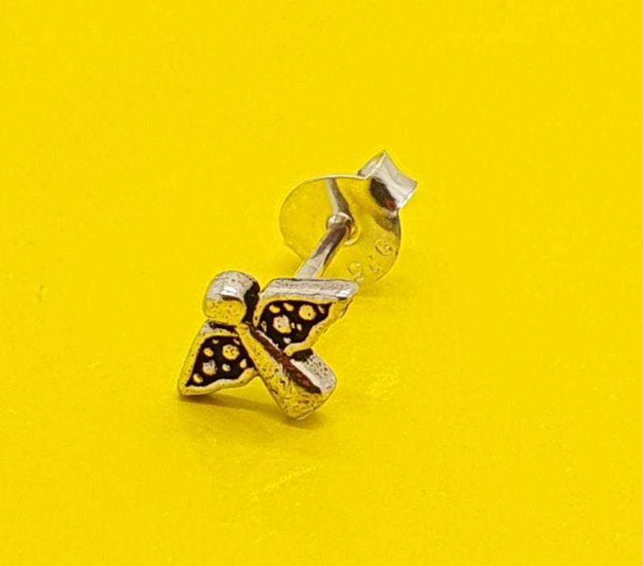 PIERCING EN FORMA DE ANGEL DE PLATA 9.25 PESO: 0.4G