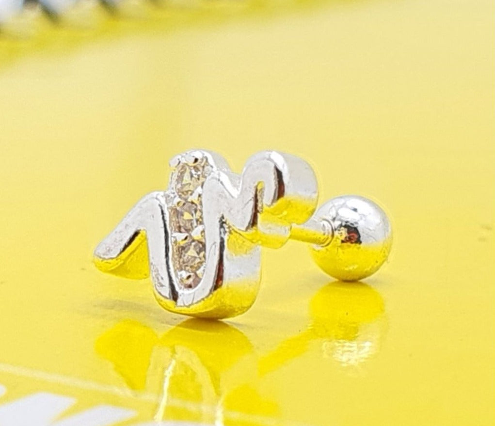 PIERCING CON PIEDRAS DE PLATA 9.25