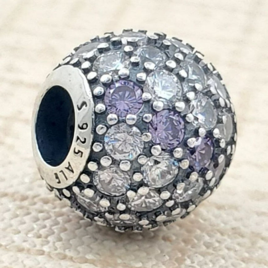 PCHARM2398 CIRCULAR CIRCONES TRANSPARTENTES Y MORADO