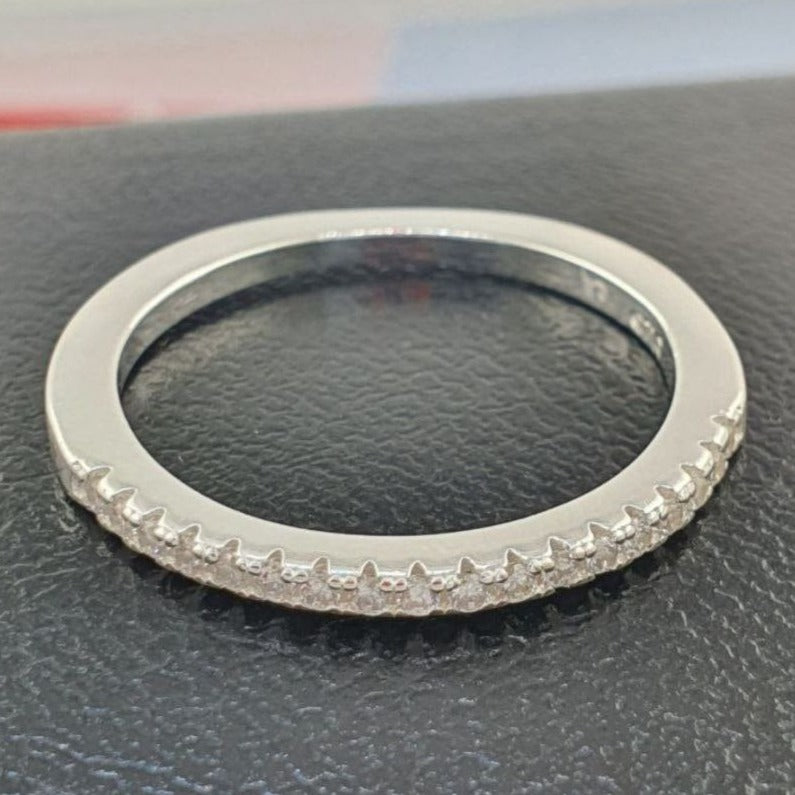 PANI1803 ANILLO DE MATRIMONIO CON CIRCONES PLATA 925