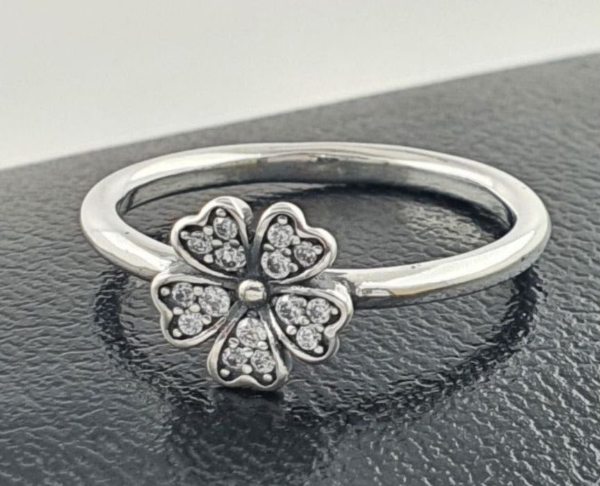 PANI1785 ANILLO FLOR CON CIRCONES PLATA 925