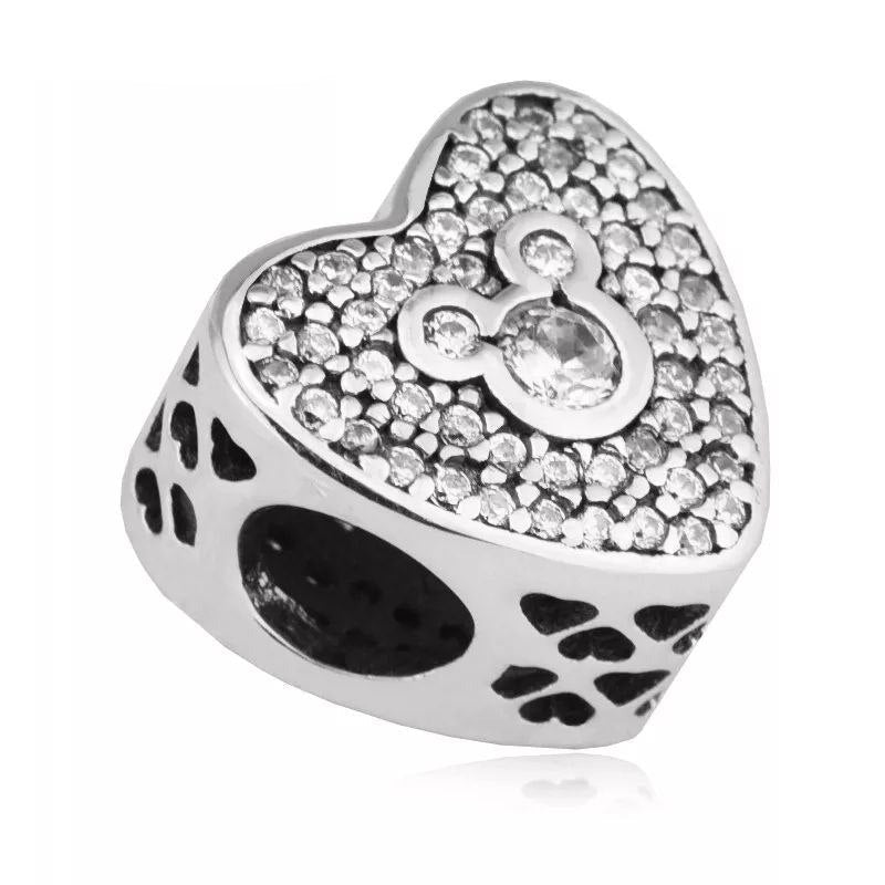 PCHARM2033 CORAZON CON LA CABEZA DE MICKEY MOUSE EN MEDIO