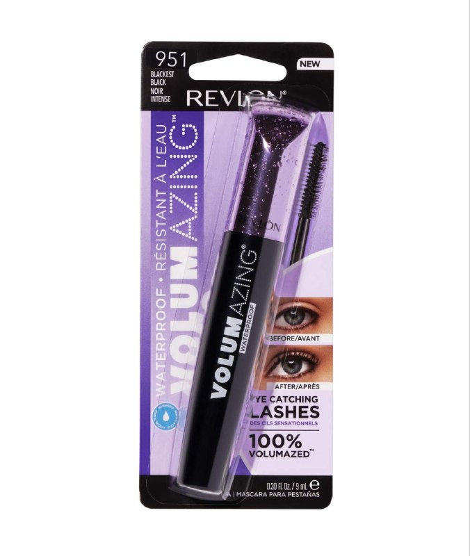 MASCARA PARA PESTAÑAS A PRUEBA DE AGUA ULTRA CREMOSA CON CERA CARNAUBA ORIGINAL REVLON 951 BLACKEST BLACK 9ML