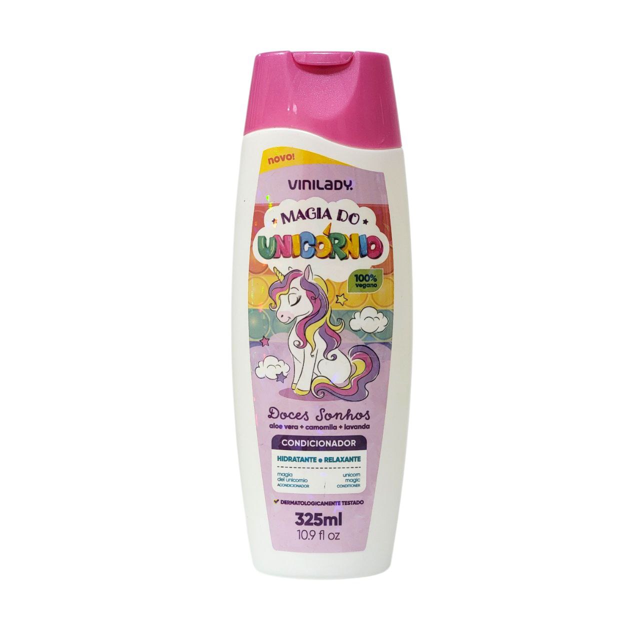 ACONDICIONADOR PARA NIÑOS HIDRATANTE Y RELAJANTE MAGIA DE UNICORNIO VINILADY 325ML