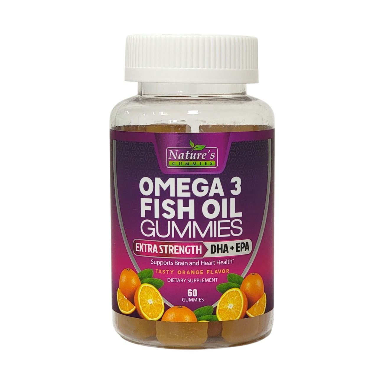 VITAMINAS EN GOMITAS DE ACEITE DE PESCADO OMEGA-3 60UND NATURES GUMMIES