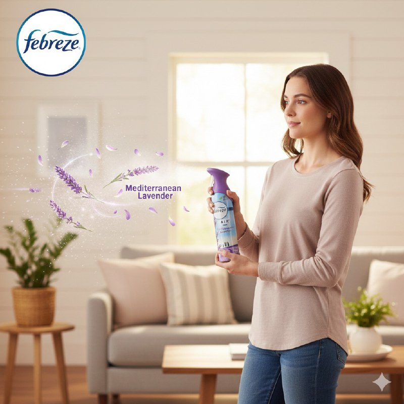 AMBIENTADOR AROMATIZANTE EN SPRAY DE LAVANDA FEBREZE 250G