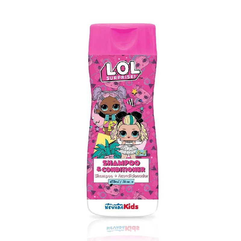 SHAMPOO Y ACONDICIONADOR 2 EN 1 LOL SURPRISE NEVADA KIDS 473ML