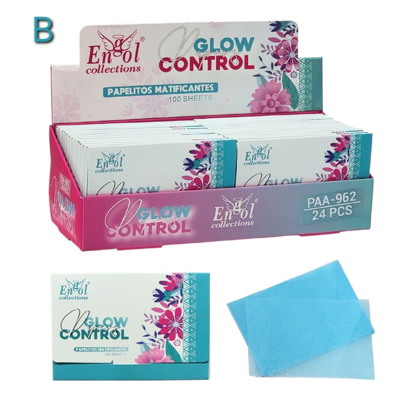 TOALLITAS PAPELITOS MATIFICANTES, PRACTICOS ABSORBENTES, CONTROLAN EL BRILLO DEL ROSTRO SIN REMOVER MAQUILLAJE ENGOL COLLECTIONS 100UND