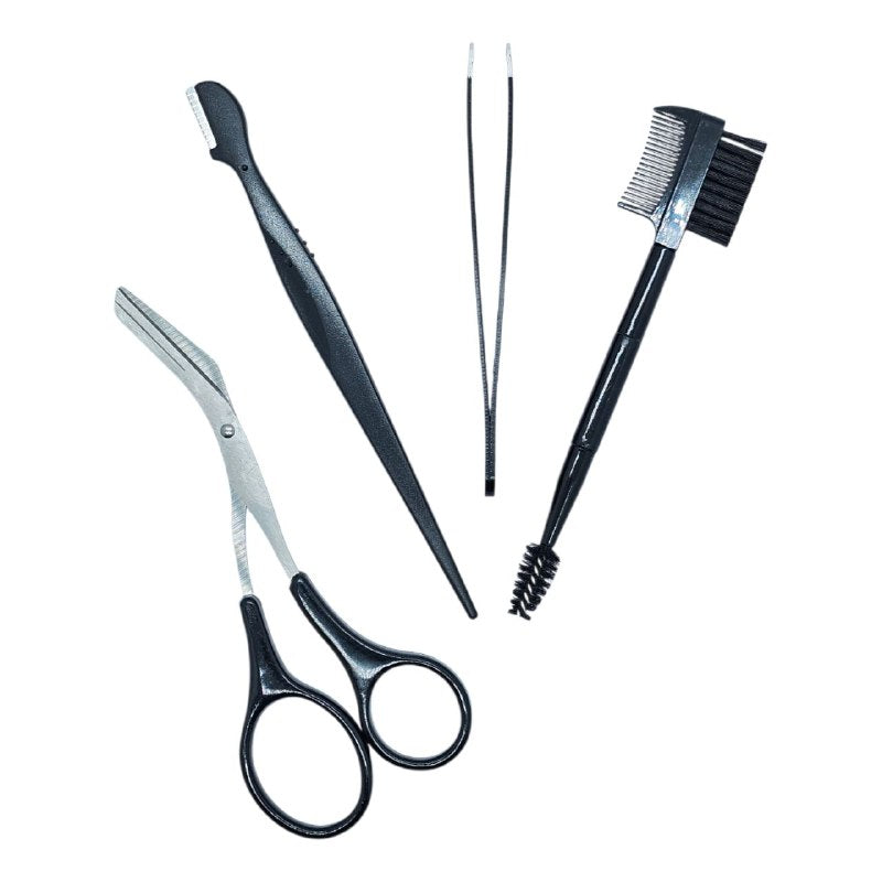 NAVAJA PARA CEJAS EN SET DE 4 PIEZAS PARA HOMBRES Y MUJERES STAY BEAUTIFUL