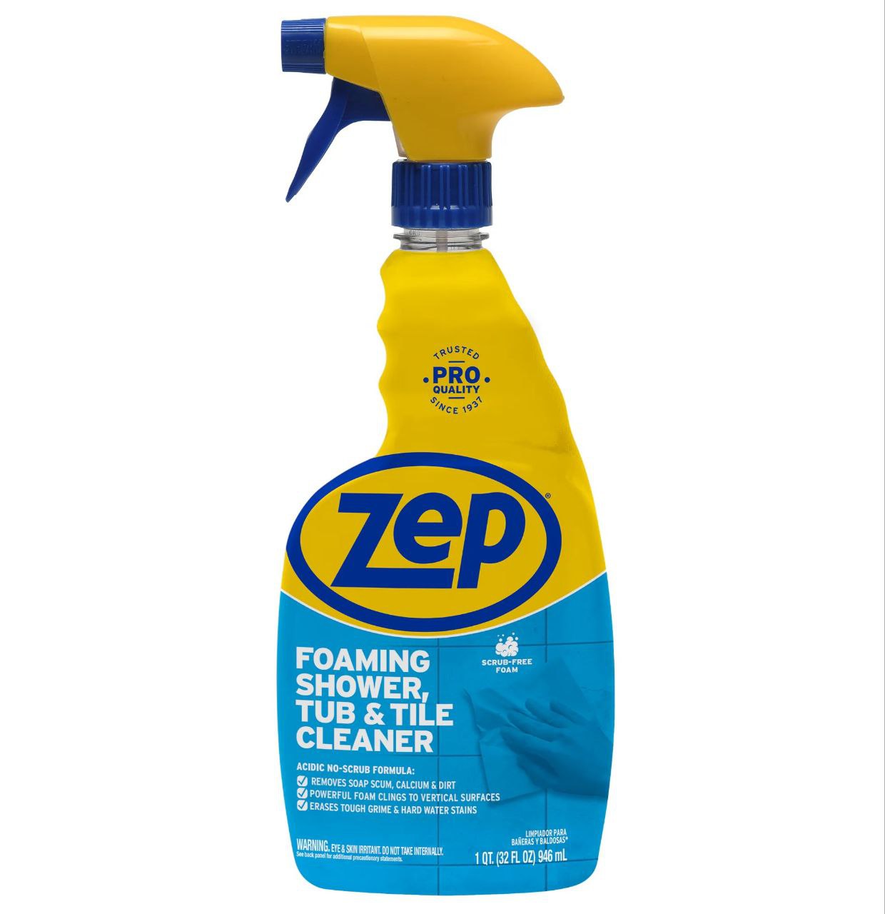 LIMPIADOR ESPUMOSO PARA DUCHAS, BAÑERAS Y AZULEJOS ZEP 946ML