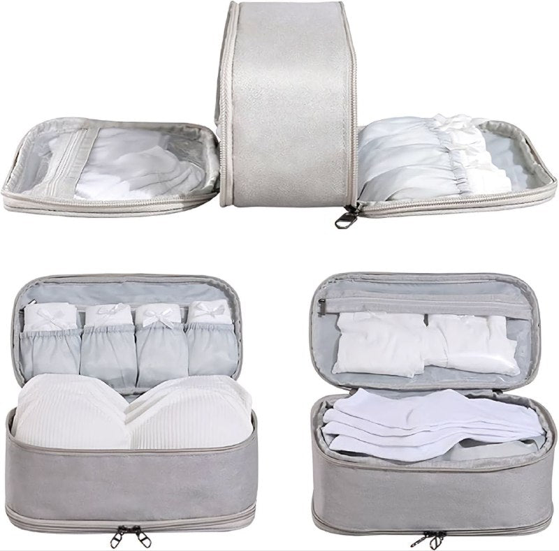 BOLSO ECONOMICO ORGANIZADOR DE ROPA INTERIOR DE GRAN CAPACIDAD IMPERMEABLE 3 COLORES TABU 27X12X15CM