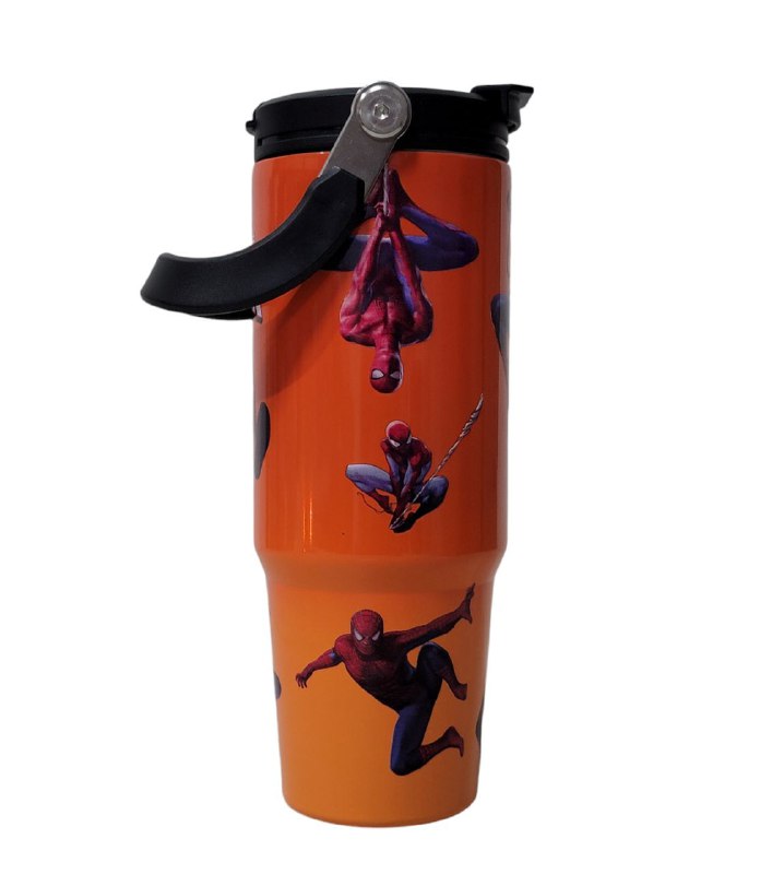 TERMO DE ACERO INOXIDABLE SPIDER MAN 900ML