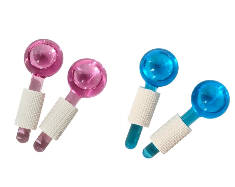 KIT DE MASAJE FACIAL DE GLOBOS DE CRISTAL QUE REDUCEN LA HINCHAZON Y OJERAS DE LA CARA BEAUTY CRYSTAL 2UND