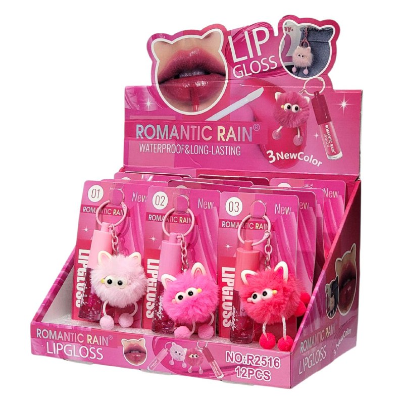 BRILLO DE LABIOS CON COLGANTE, A PRUEBA DE AGUA Y CON UNA DURACIÓN PROLONGADA PARA UN LOOK IRRESISTIBLE ROMANTIC RAIN