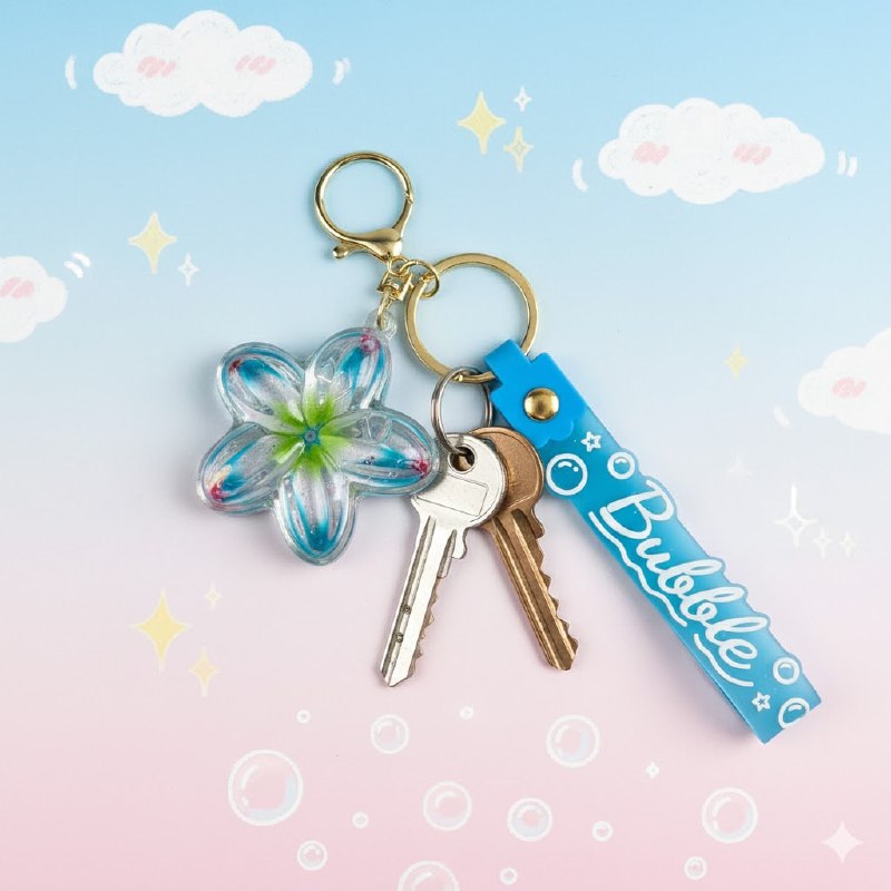 LLAVEROS DE ARENA MOVEDIZA LIQUIDA, 6 ESTILOS DISPONIBLES