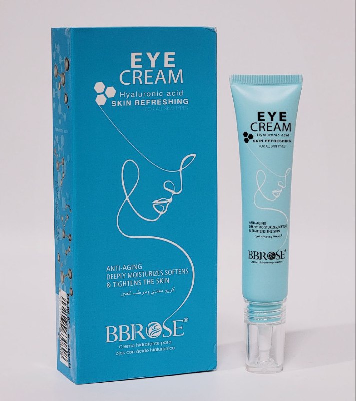 CREMA FACIAL PARA OJOS, DE ACIDO HIALURONICO, REJUVENECEDOR PROFUNDO QUE SUAVIZA, REAFIRMA E ILUMINA LA PIEL ALREDEDOR DE LOS OJOS BBROSE 20ML