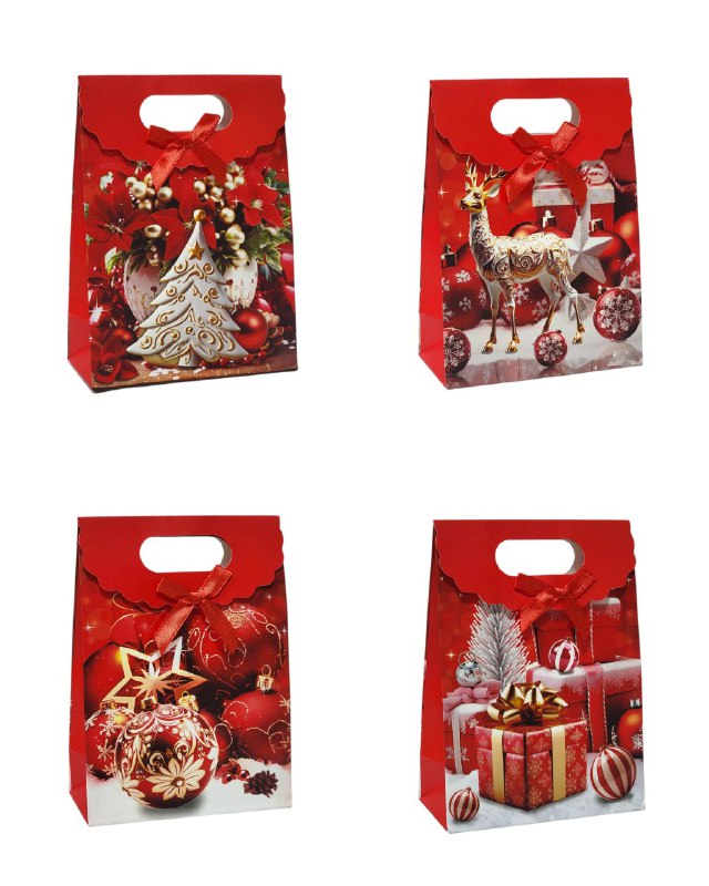 BOLSA DE REGALO NAVIDEÑA MINI PEQUEÑA 16X12CM