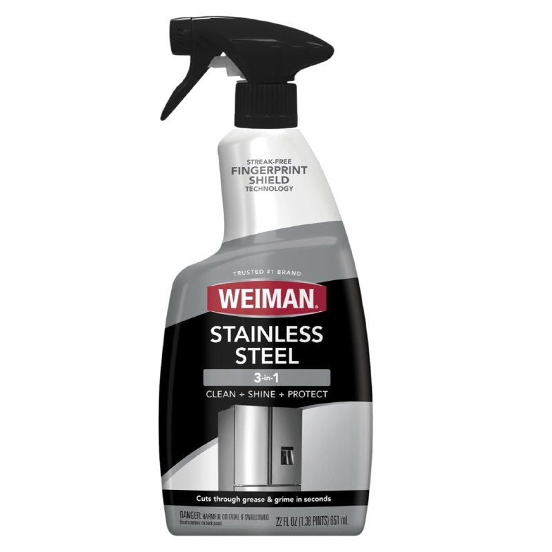 LIMPIADOR Y PULIDOR PARA SUPERFICIES DE ACERO INOXIDABLE WEIMAN 651ML