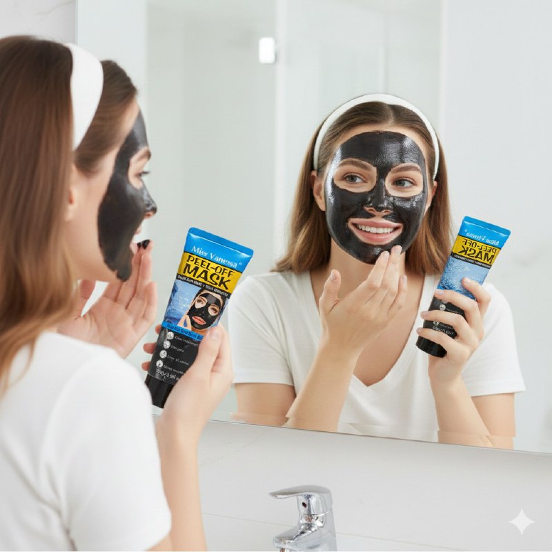 MASCARILLA FACIAL NEGRA DE BARRO DEL MAR MUERTO QUE ELIMINA PUNTOS NEGROS DEJANDO LA PIEL SUAVE MIS VANESSA 100G