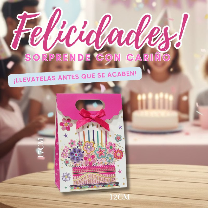 BOLSA DE REGALO EXTRA PEQUEÑA 12X17CM