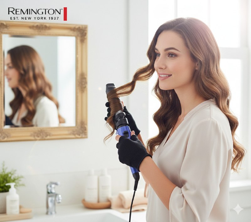 RIZADORA ENCOLOCHADORA 2 EN 1 DE RIZOS PERFECTOS DE CALENTAMIENTO RAPIDO REMINGTON