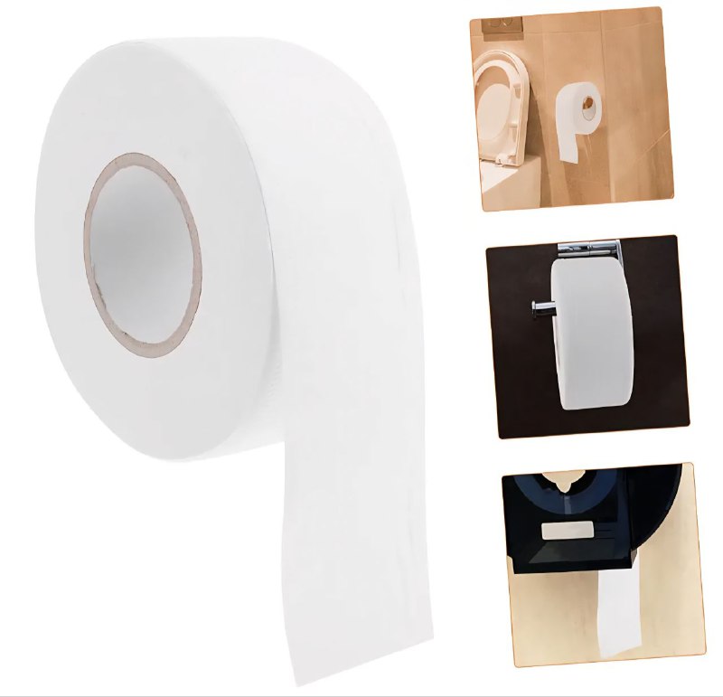 PAPEL HIGIENICO EN ROLLO GRANDE PARA USO PUBLICO, SUAVE Y RESISTENTE PARA HOTELES, ESCUELAS O HOGAR