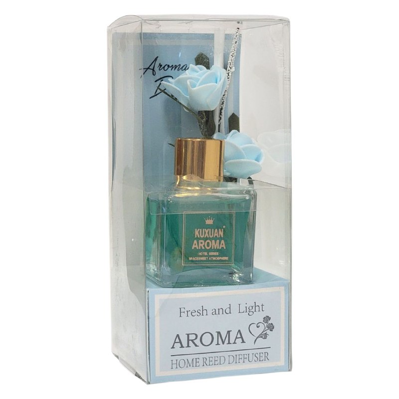AMBIENTADOR AROMATIZANTE DIFUSOR DE VARILLAS PARA EL HOGAR DE AROMA CONTINUO SIN HUMO NI GOTEO, 4 AROMAS FRESH AND LIGHT