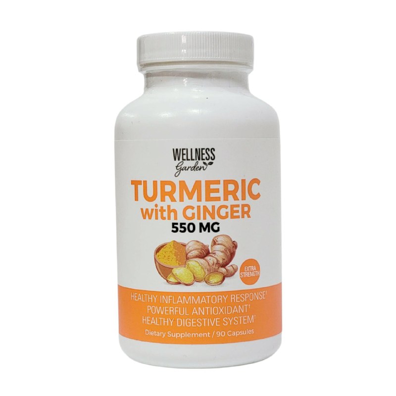 VITAMINAS EN CAPSULAS DE CURCUMA CON JENGIBRE ANTIOXIDANTE WELLNESS 90UND