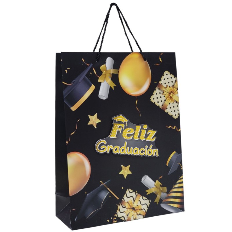 BOLSA DE REGALO DE GRADUACION GRANDE 30X40X12CM