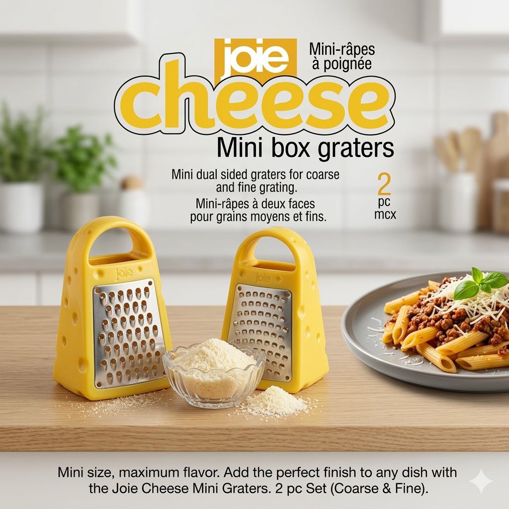 SET DE MINI RALLADORES DE MESA 2UND JOIE 4X7CM